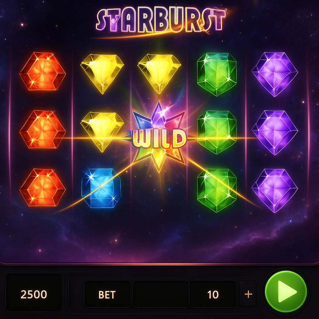LuckyElf - Starburst Slot Game - NetEnt
