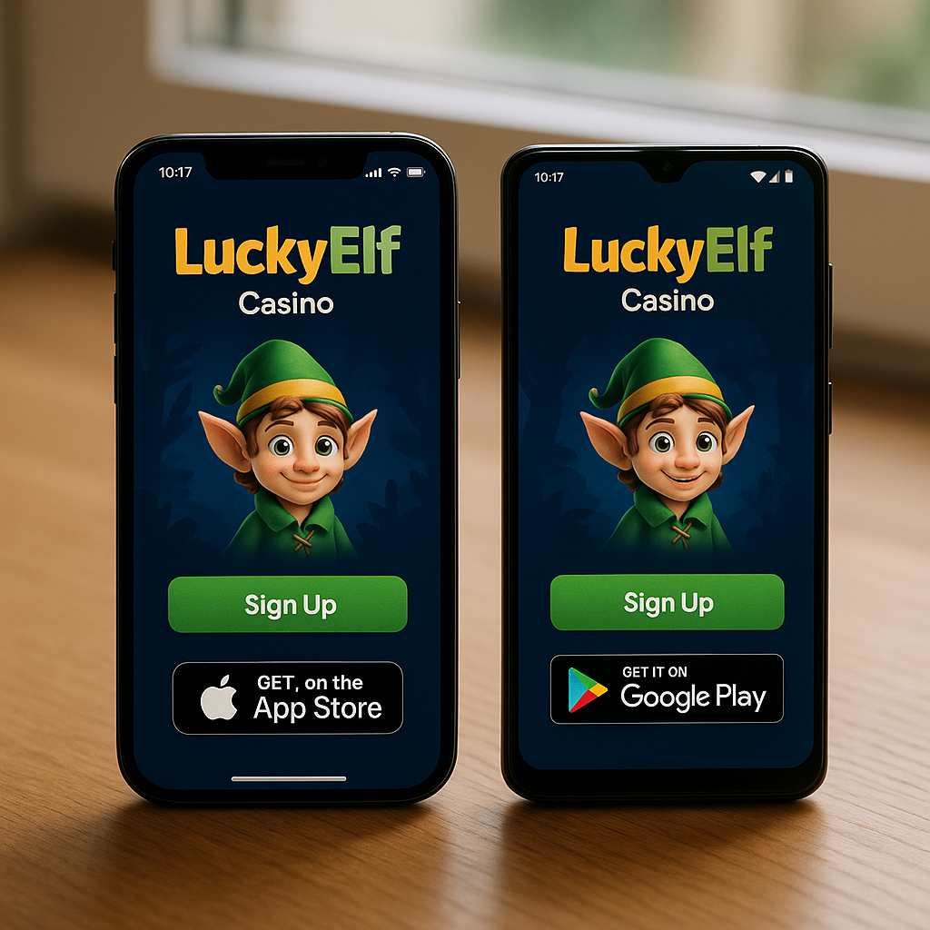 LuckyElf Casino - Applications mobiles iOS et Android compatibles