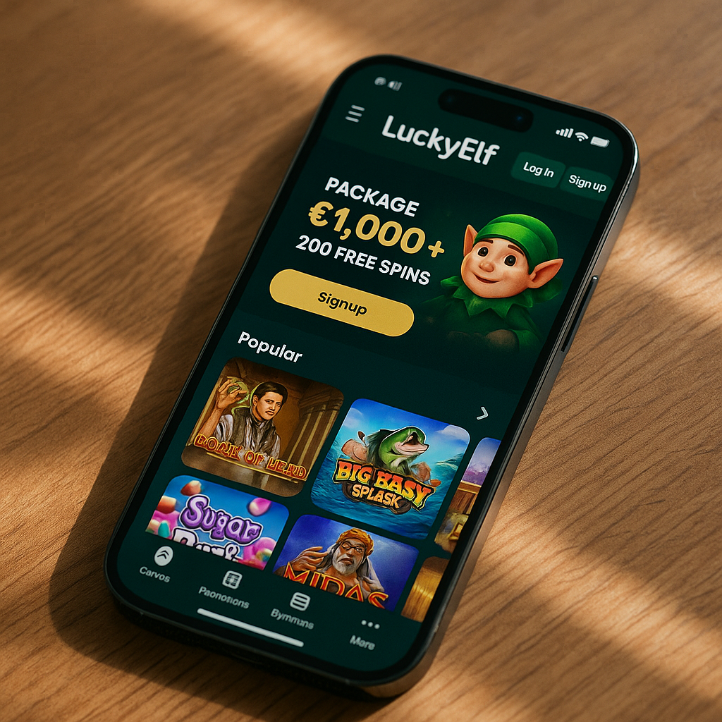 LuckyElf Casino - Expérience mobile optimisée pour smartphones et tablettes